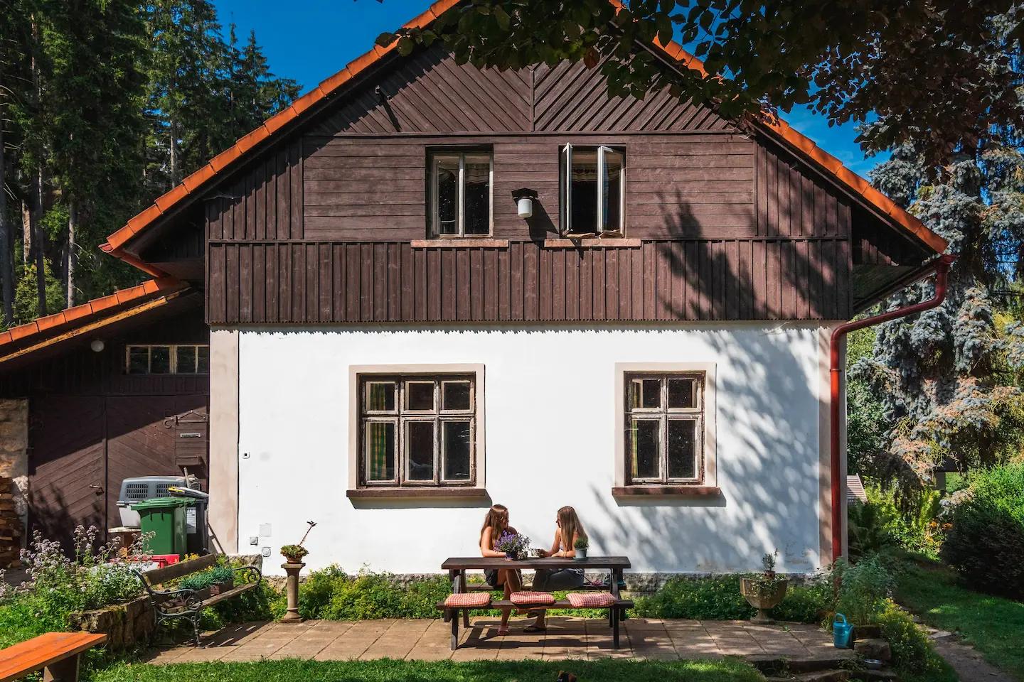 Cottage with seating